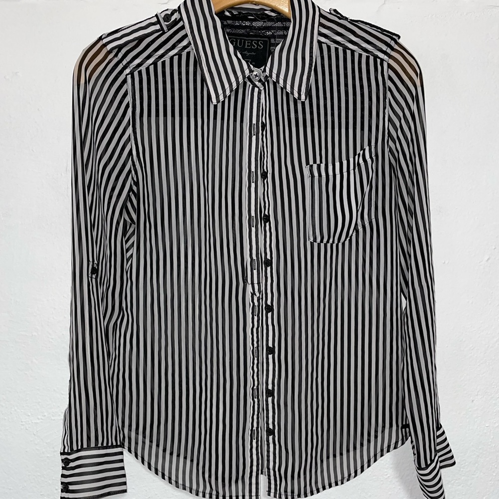 GUESS Sheer Blouse